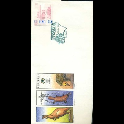 AUSTRALIEN 1988 ATM Nr 11 auf Ersttagsbrief (700013)