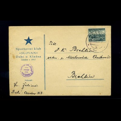 BOEHMEN+MAEHREN interessante Postkarte ANSEHEN (74365)