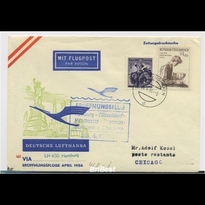 Interessanter Erstflugbeleg 1956 ANSEHEN (80362)