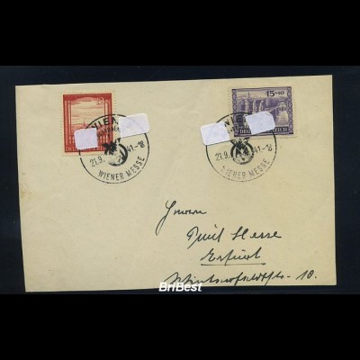 DR 1941 Brief Wiener Messe (86713)
