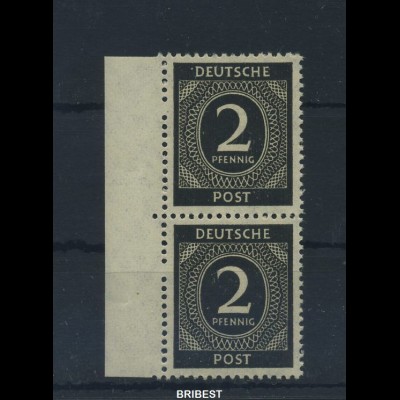 KONTROLLRAT 1946 Nr 912 ausgefallendes Zahnloch (91090)