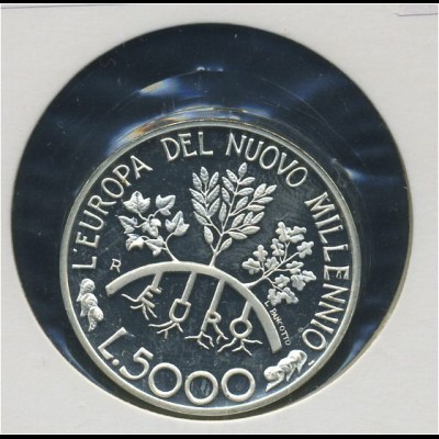 SAN MARINO - 5000Lire 1998, Silber (92480)