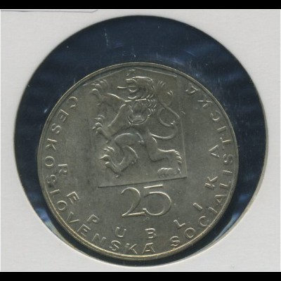 TSCHECHOSLOWAKEI - 25Kc. 1969, Silber (92495)