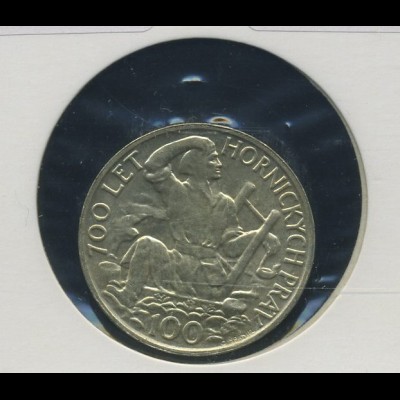 TSCHECHOSLOWAKEI - 100Kc. 1949, Silber (92496)