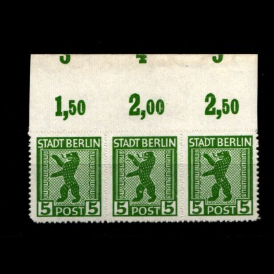 SBZ 1945, Nr 1ABux OR mit Fehlschnitt (94197)