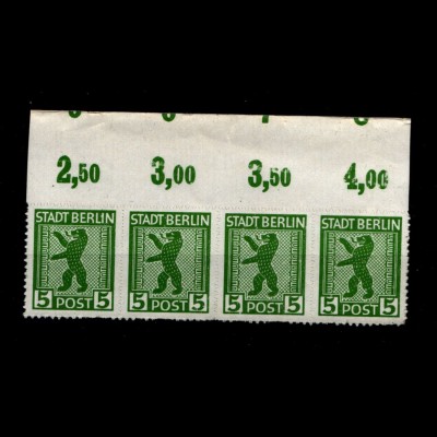 SBZ 1945, Nr 1ABux OR mit Fehlschnitt (94203)