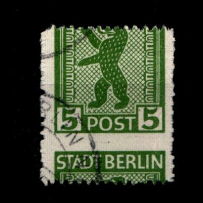 SBZ 1945, Nr 1AB mit verschobenem Durchstich (94236)