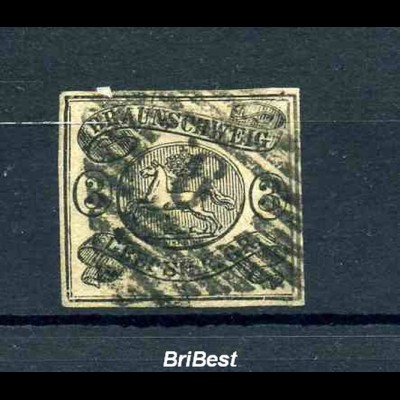 BRAUNSCHWEIG 1853 Nr 8 gestempelt (110.-) (97649)