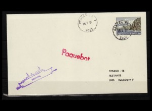 FÄRÖER 1977 echt gelaufener Brief gestempelt (620084)
