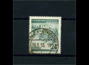 DDR 1953 PLATTENFEHLER Nr 355 f9 gestempelt (101002)