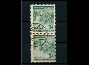 DDR 1953 PLATTENFEHLER Nr 355 f22 gestempelt (101014)