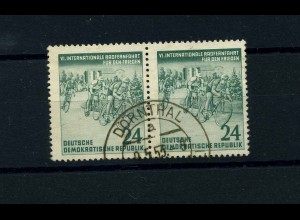 DDR 1953 PLATTENFEHLER Nr 355 f32 gestempelt (101019)
