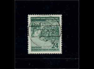 DDR 1953 PLATTENFEHLER Nr 355 f43 gestempelt (101026)