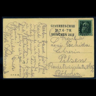 BAYERN 1912 Brief/Karte (102582)