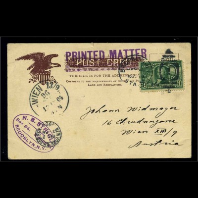 USA 1904 Postkarte gestempelt (103152)