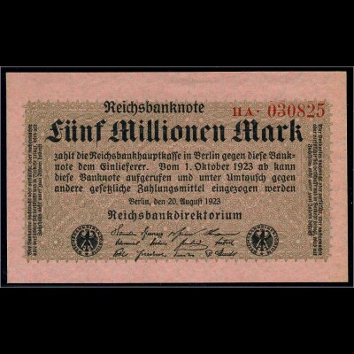 5Mio. Mark 1923 Reichsbanknote siehe Beschreibung (103742)
