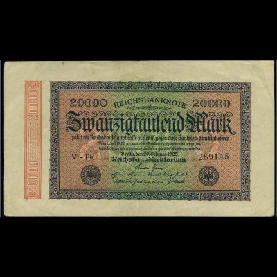 20Tsd. Mark 1923 Reichsbanknote siehe Beschreibung (103756)