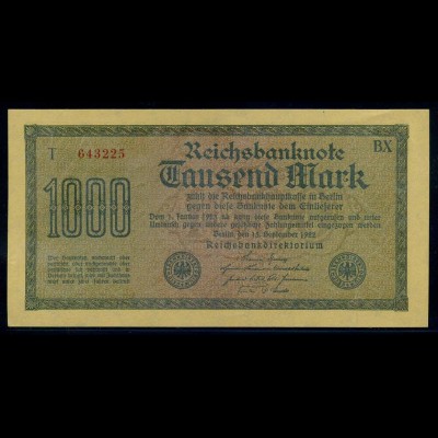1000Mark 1922 Reichsbanknote siehe Beschreibung (103763)