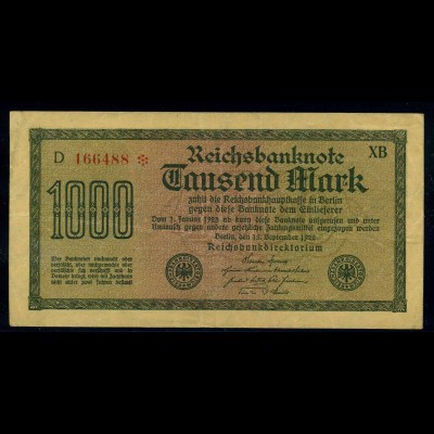 1000Mark 1922 Reichsbanknote siehe Beschreibung (103765)