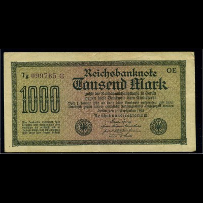 1000Mark 1922 Reichsbanknote siehe Beschreibung (103766)