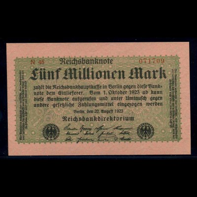 5Mio. Mark 1923 Reichsbanknote siehe Beschreibung (103779)