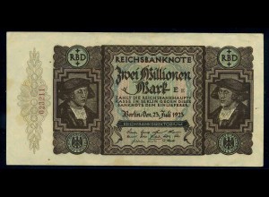 2Mio. Mark 1923 Reichsbanknote siehe Beschreibung (103793)