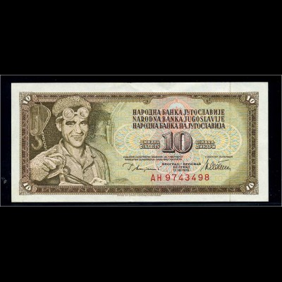 10 Dinar 1978 Banknote JUGOSLAWIEN siehe Beschreibung (103828)