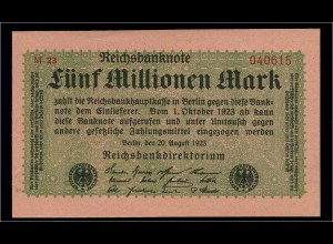 5Mio. Mark 1923 Banknote siehe Beschreibung (103892)