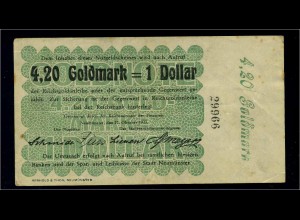 4,2Goldmark 1923 Aushilfsschein siehe Beschreibung (103946)