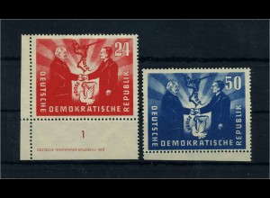 DDR 1951 Nr 284-285 postfrisch (104882)