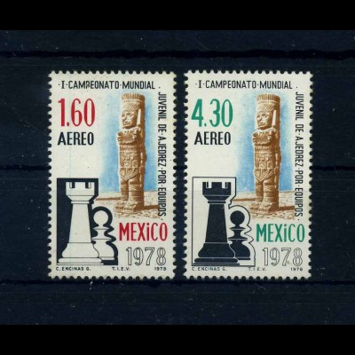 MEXIKO 1978 Satz Schach postfrisch (106150)