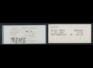 FINNLAND 1992 ATM Nr 12.2 Z4 12.2 Z4 postfrisch (106851)