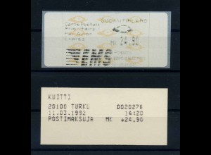 FINNLAND ATM 1992 Nr 12.2 Z4 postfrisch (107006)