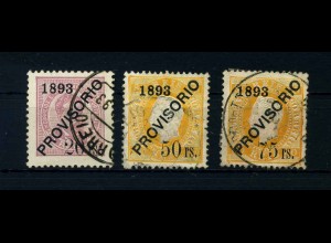 PORTUGAL 1893 Nr 93-95 gestempelt (108144)