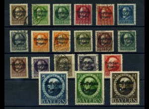 BAYERN 1919 Nr 116-135A gestempelt (109707)