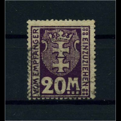 DANZIG 1923 Nr P22 gestempelt (110552)