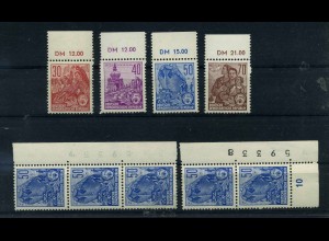 DDR 1957 Lot aus Nr 582-585 postfrisch (110811)