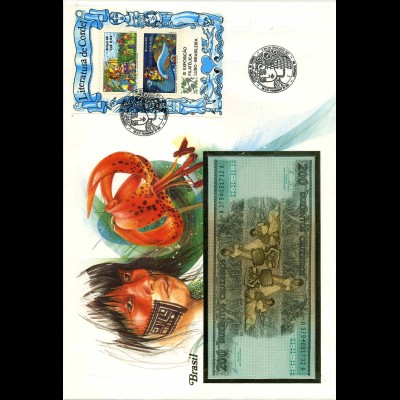 BRASILIEN 1986 Banknotenbrief gestempelt (700886)