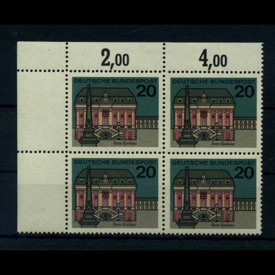 BUND 1961 PLATTENFEHLER Nr 424 I postfrisch (111736)
