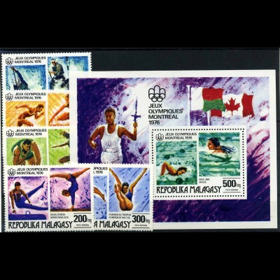 REPUBLIK MALAGASY 1976 Nr 775-779 postfrisch (112554)