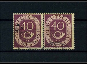 BUND 1951 Nr 133 waagerechtes Paar gestempelt (113011)