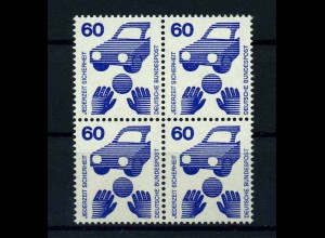 BUND 1971 Nr 701 Viererblock postfrisch (113036)