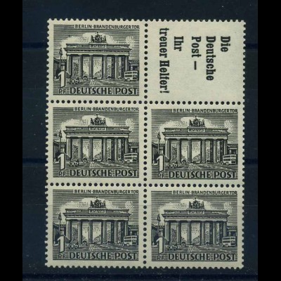 BERLIN 1952 HBl.10 postfrisch (113387)