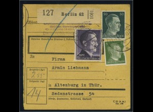 Paketkarte 1943 BERLIN siehe Beschreibung (114962)