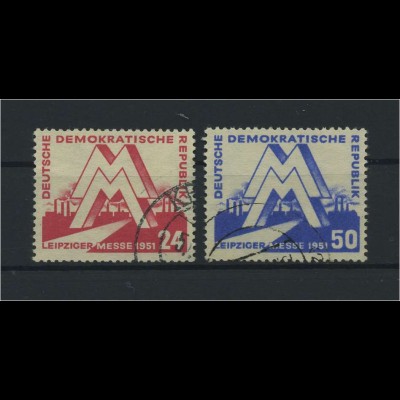 DDR 1951 Nr 282-283 gestempelt (115983)