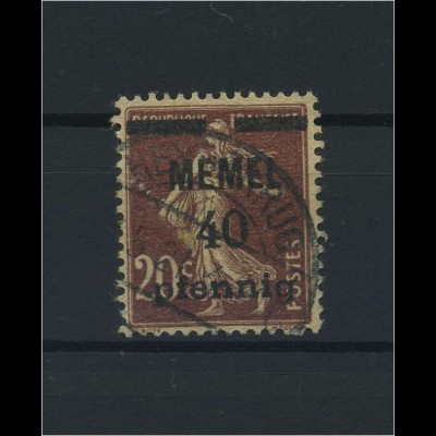 MEMEL 1920 Nr 22 gestempelt (116309)