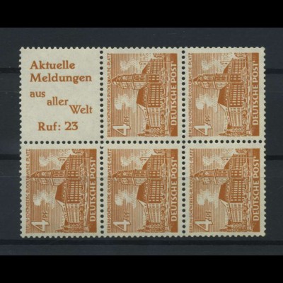 BERLIN 1952 ZD HBl.7 postfrisch (117548)