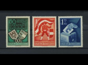 OESTERREICH 1950 Nr 952-954 postfrisch (119379)