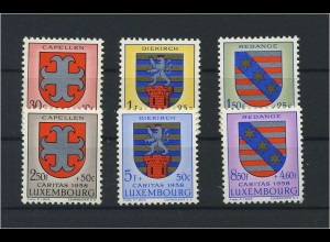LUXEMBURG 1959 Nr 612-617 postfrisch (119720)