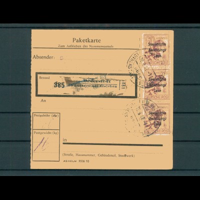 Paketkarte 1948 DEDERSTEDT siehe Beschreibung (200849)